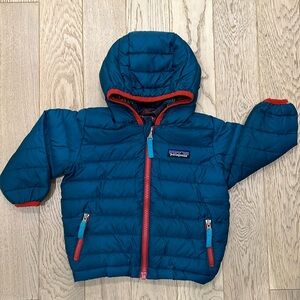 Patagonia Baby Boy/Girl Reversible Hooded Down Jacket 12-18M